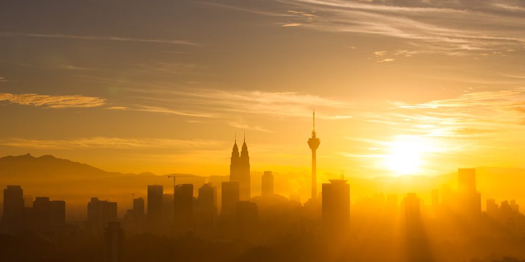Sunrise on KL Skyline
